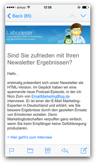 newsletter2go responsive