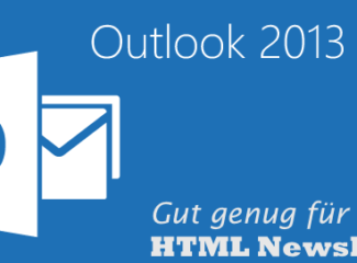 Outlook 2013 für Newsletter
