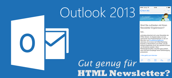 Outlook 2013 für Newsletter