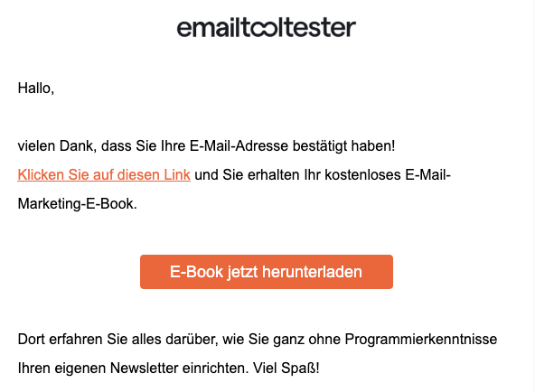 de ebook willkommens e-mail