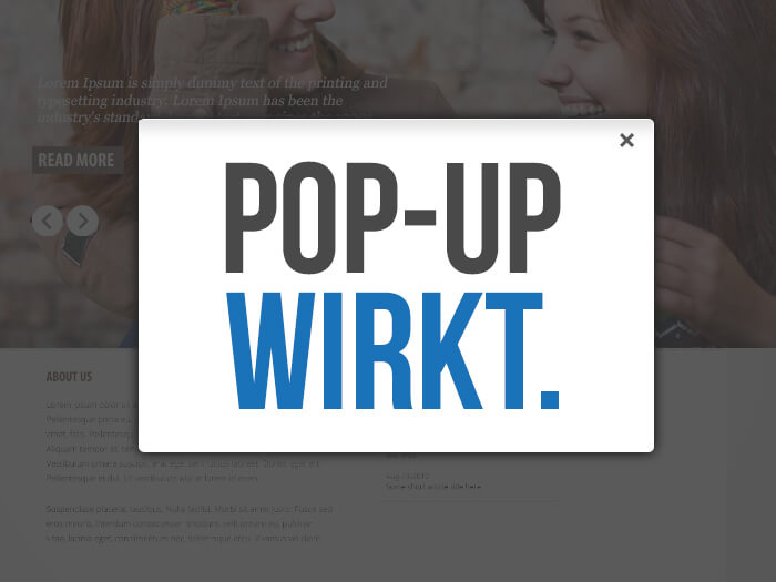 Pop Up Wirkt