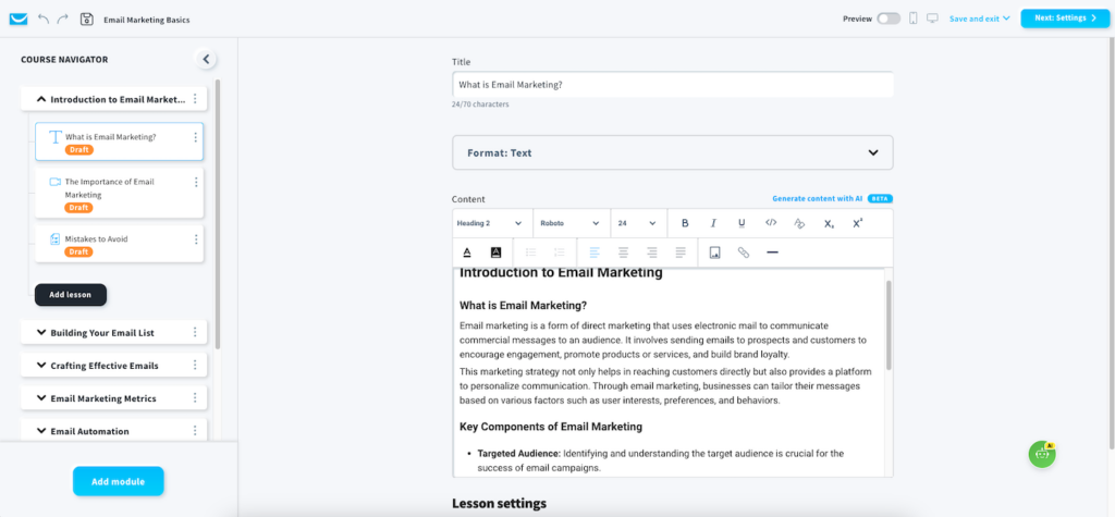 getresponse course creator