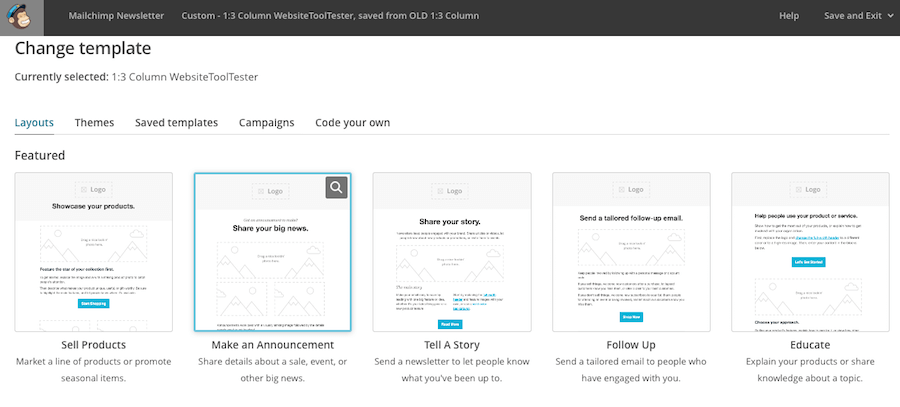 Mailchimp Templates