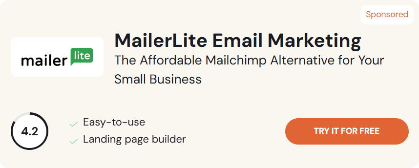 MailerLite Ad