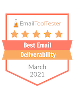 best email deliverability 2021 award