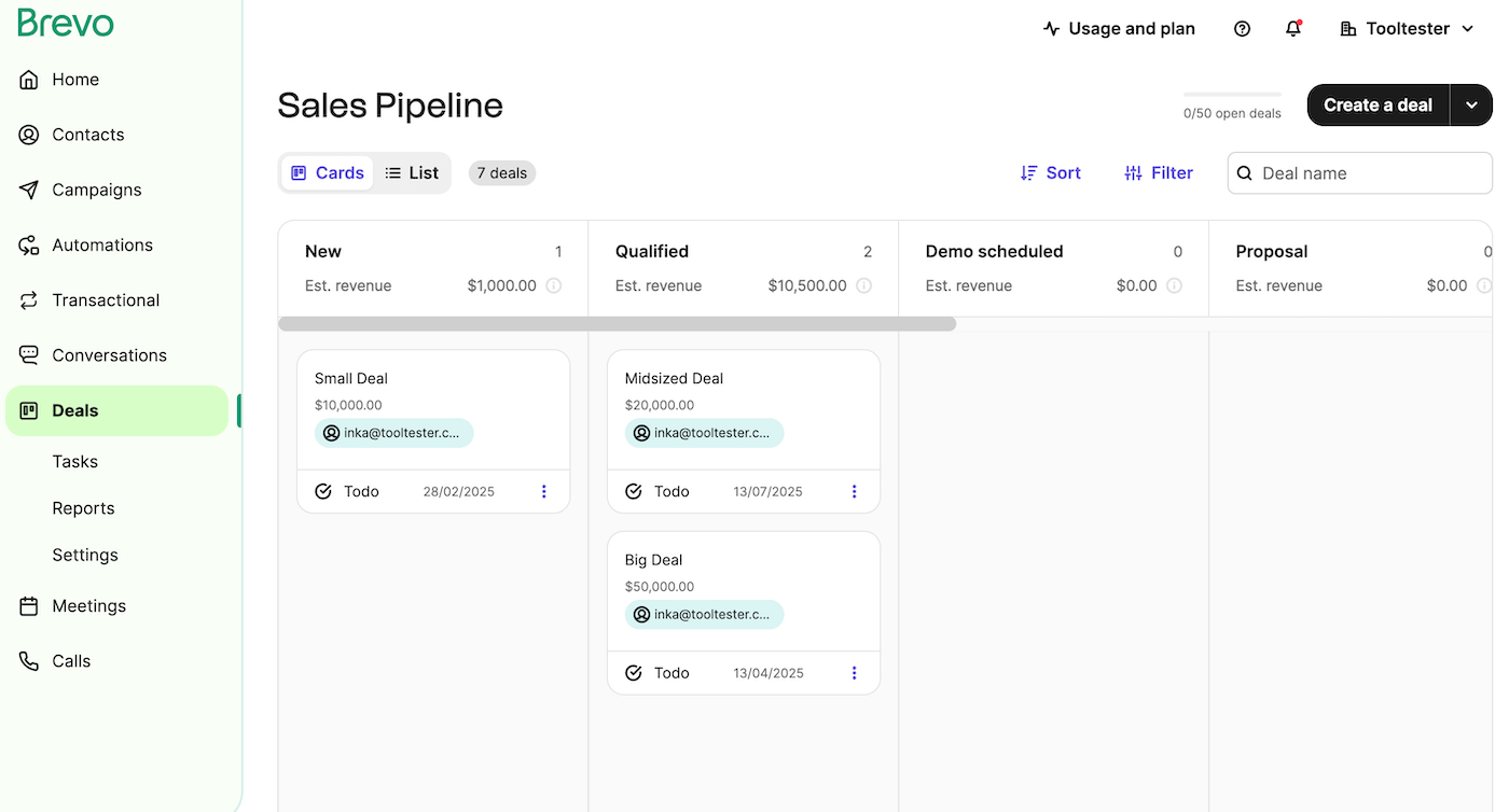 brevo sales pipeline