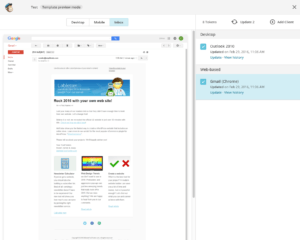 Mailchimp inbox preview