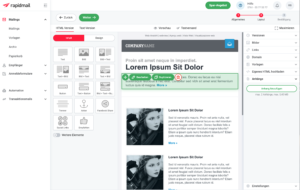 rapidmail email editor
