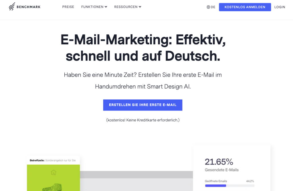 benchmark homepage de