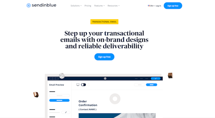 sendinblue transactional email