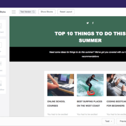 Benchmark email editor