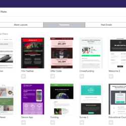 Benchmark email templates