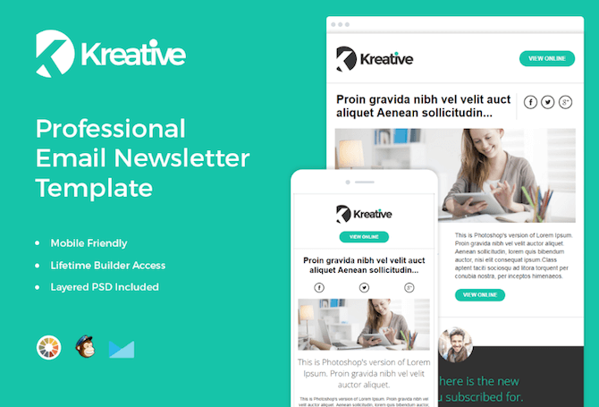 zippypixels plantilla gratuita para newsletter