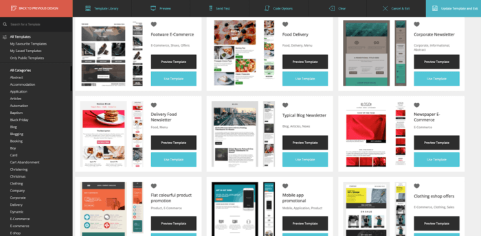 moosend newsletter templates