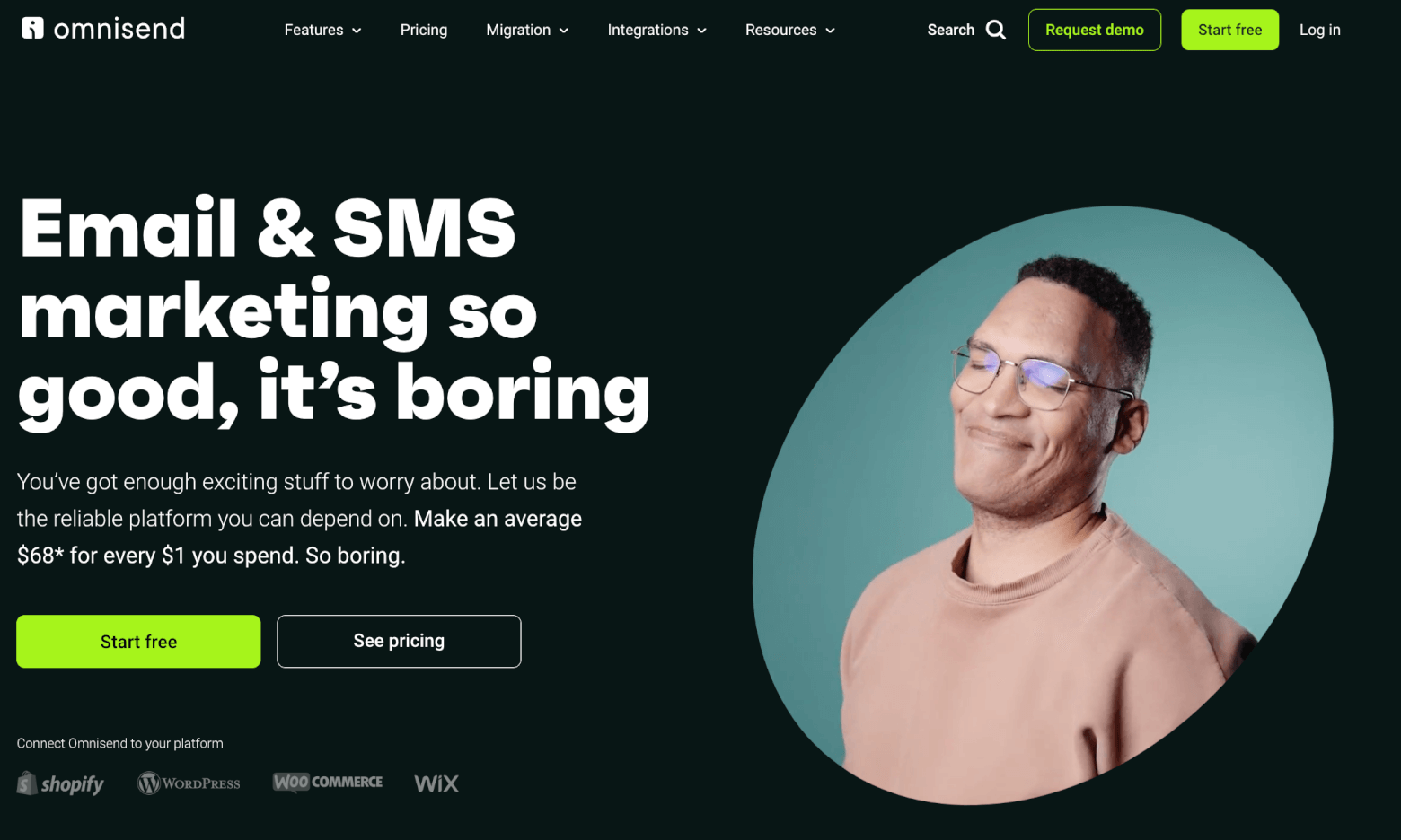 omnisend homepage