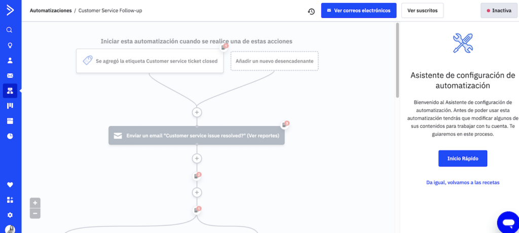 activecampaign automatizacion editor