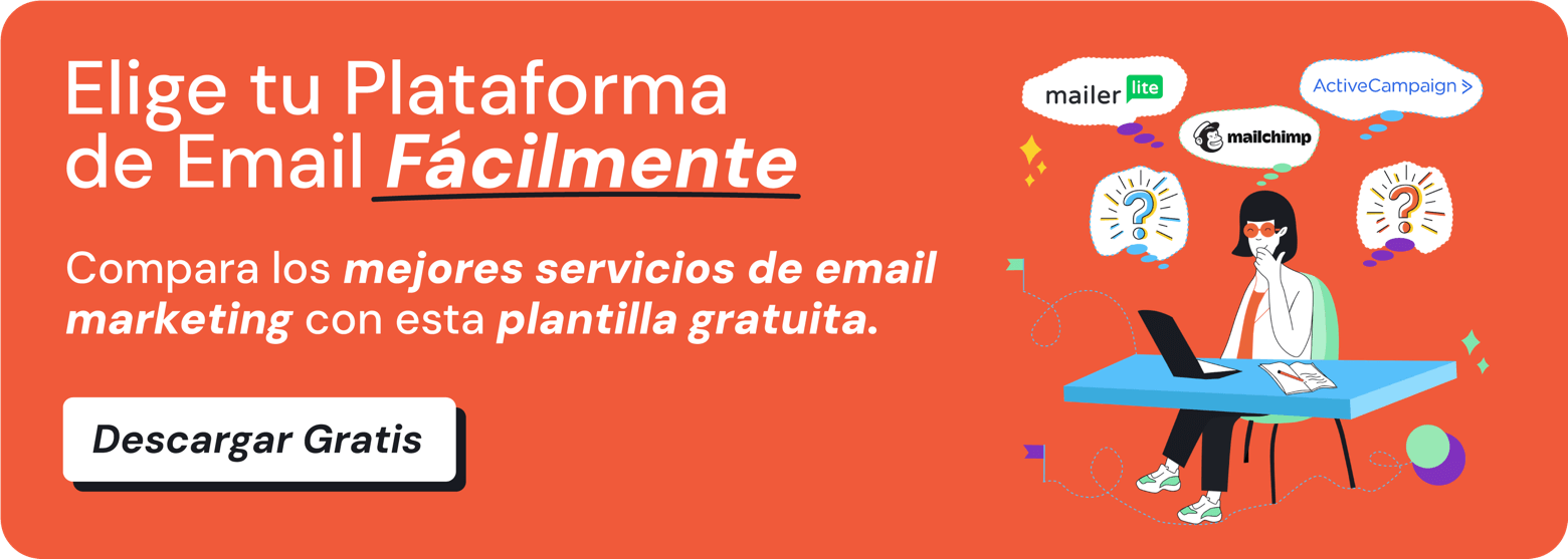 Descarga la plantilla de comparación de herramientas de Email Marketing