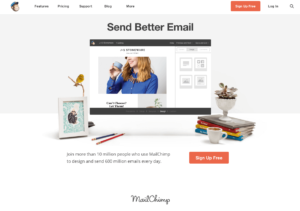 Homepage mailchimp