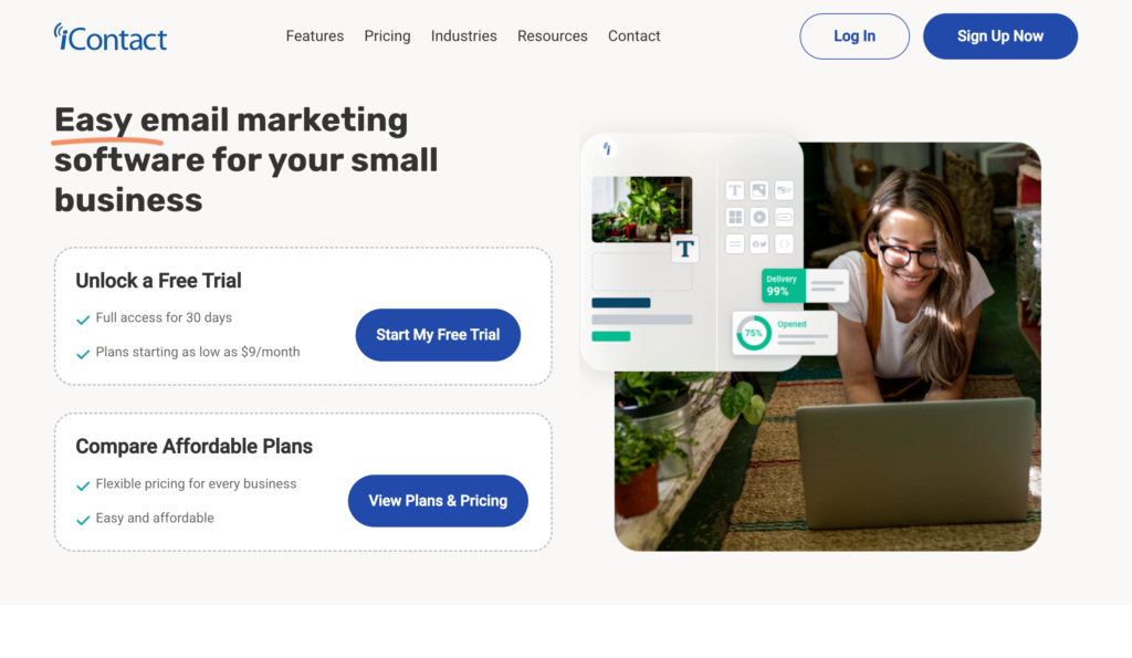icontact homepage