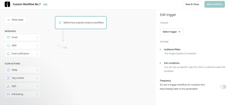 Omnisend automation workflows