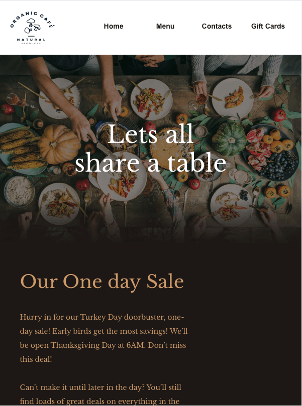 constant contact template event