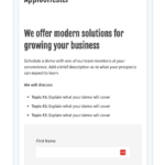 hubspot mobile landing page