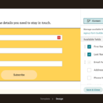 mailchimp landing page form