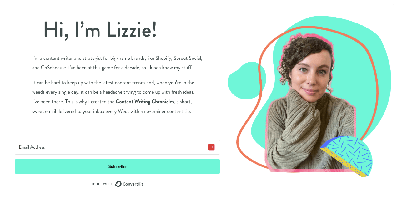 lizzie davey convertkit newsletter