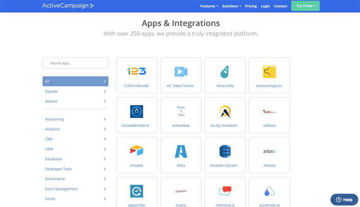 ActiveCampaign integrations