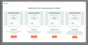 cleverreach landing page builder