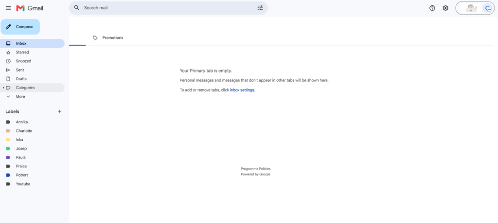 googleworkspace gmail folder