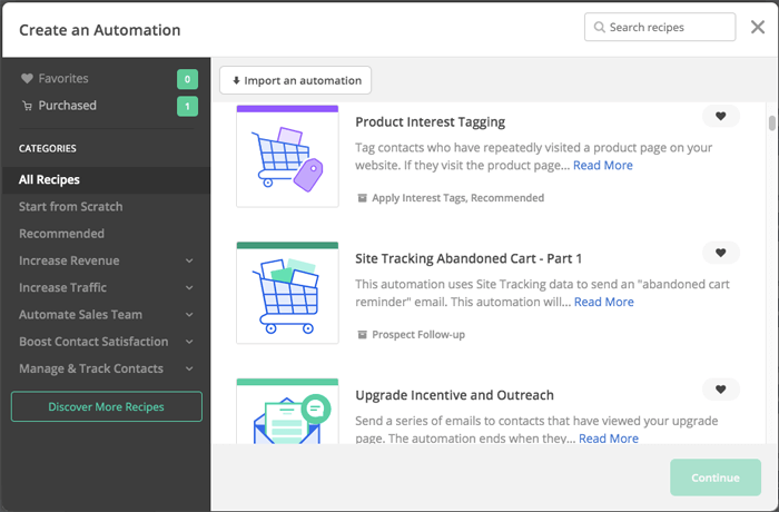 activecampaign automation templates