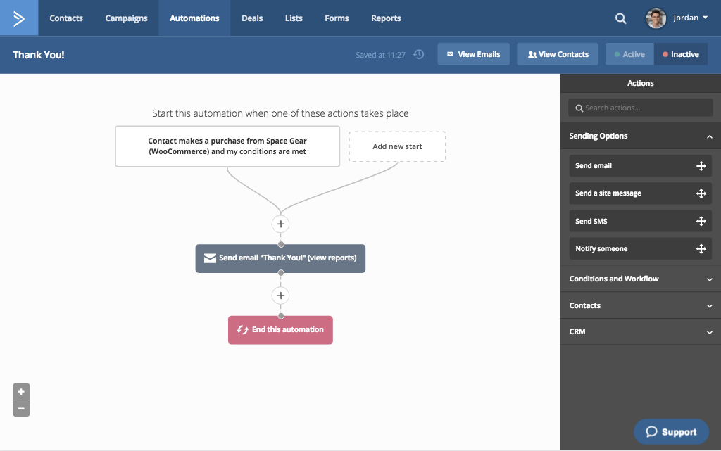 activecampaign deepdata workflow