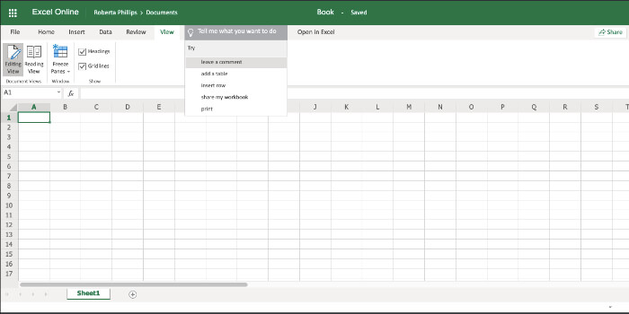 Office 365 review excel