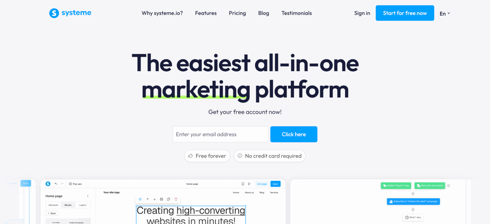 Systeme homepage
