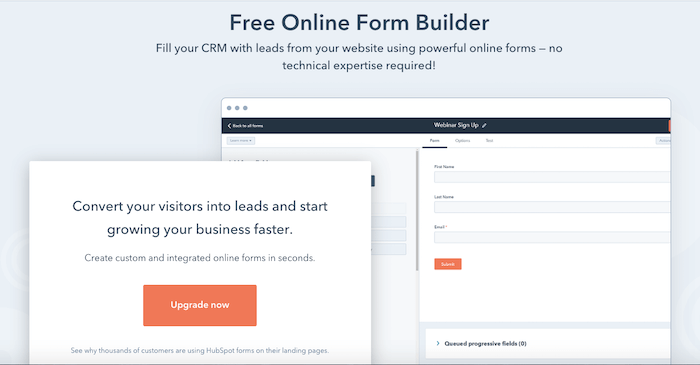 Best online form builder - HubSpot 