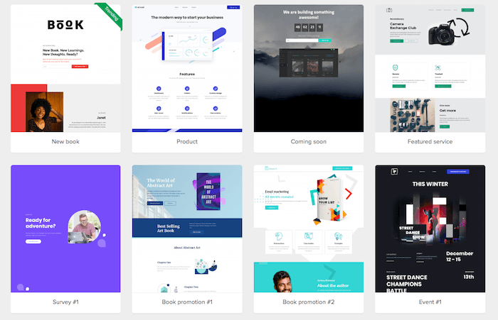 Mailerlite landing pages