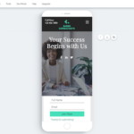 Wix landing pages - mobile