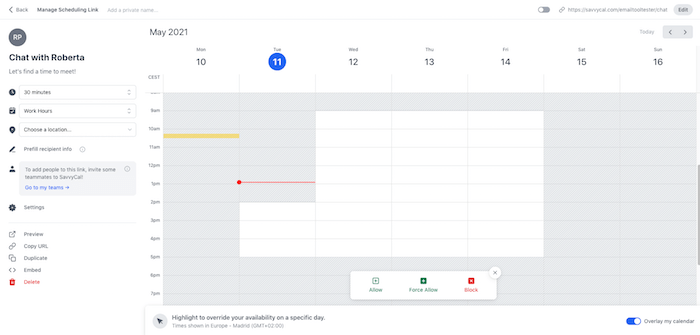 savvycal scheduling calendar