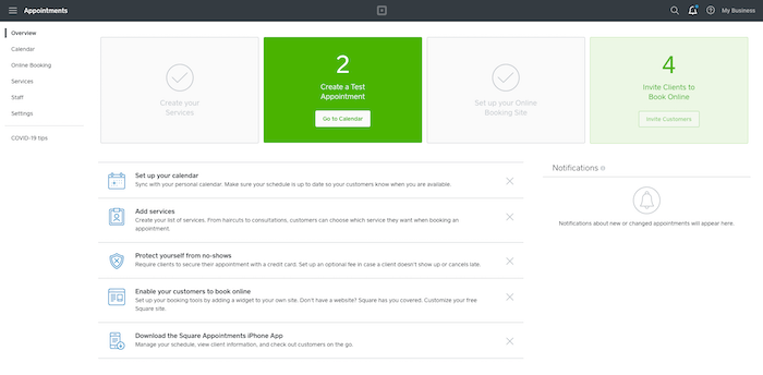 square appointments dashboard