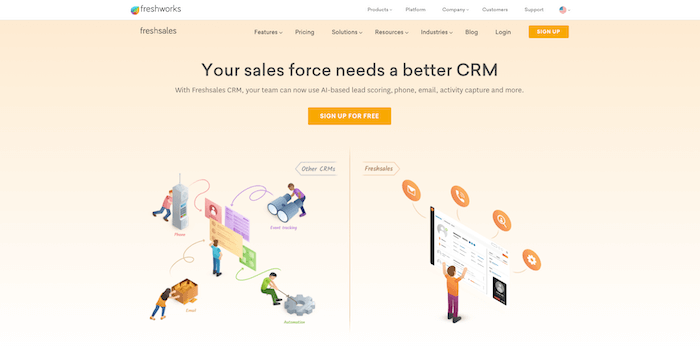 Freshsales crm profile