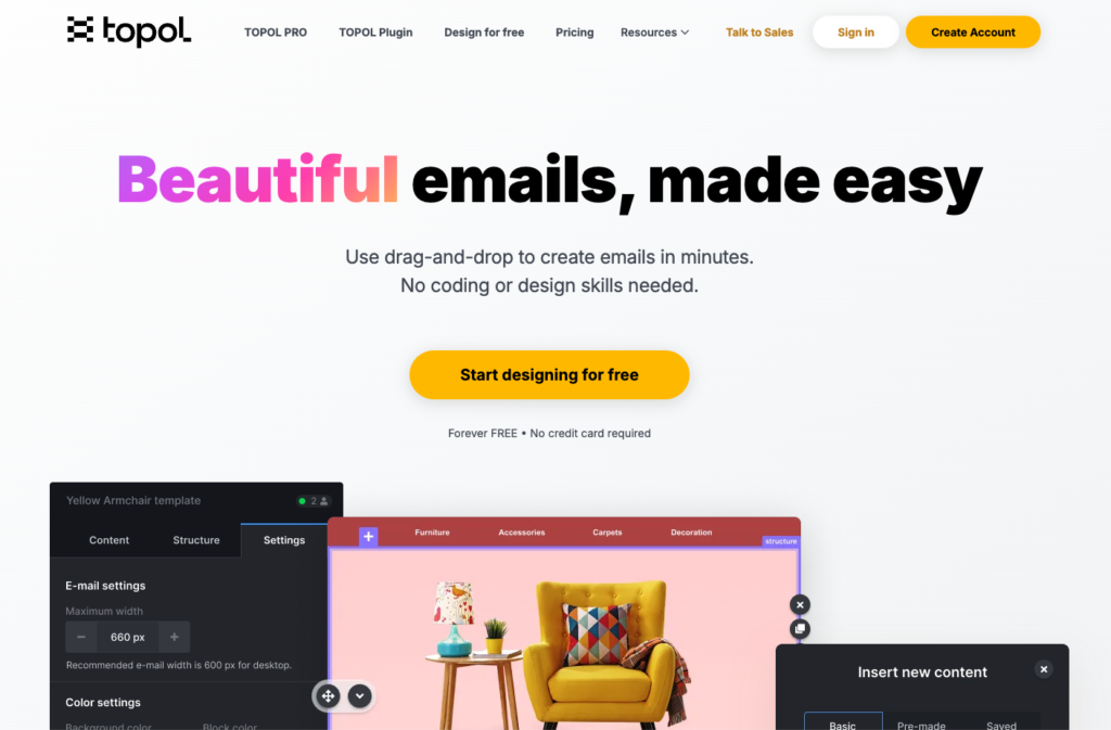 beefree email templates