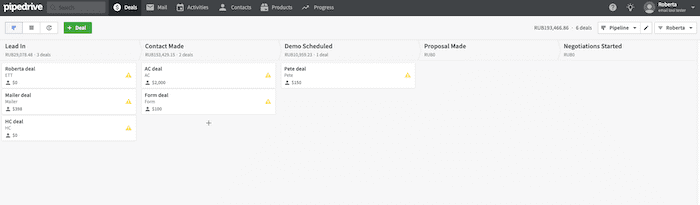 pipedrive kanban