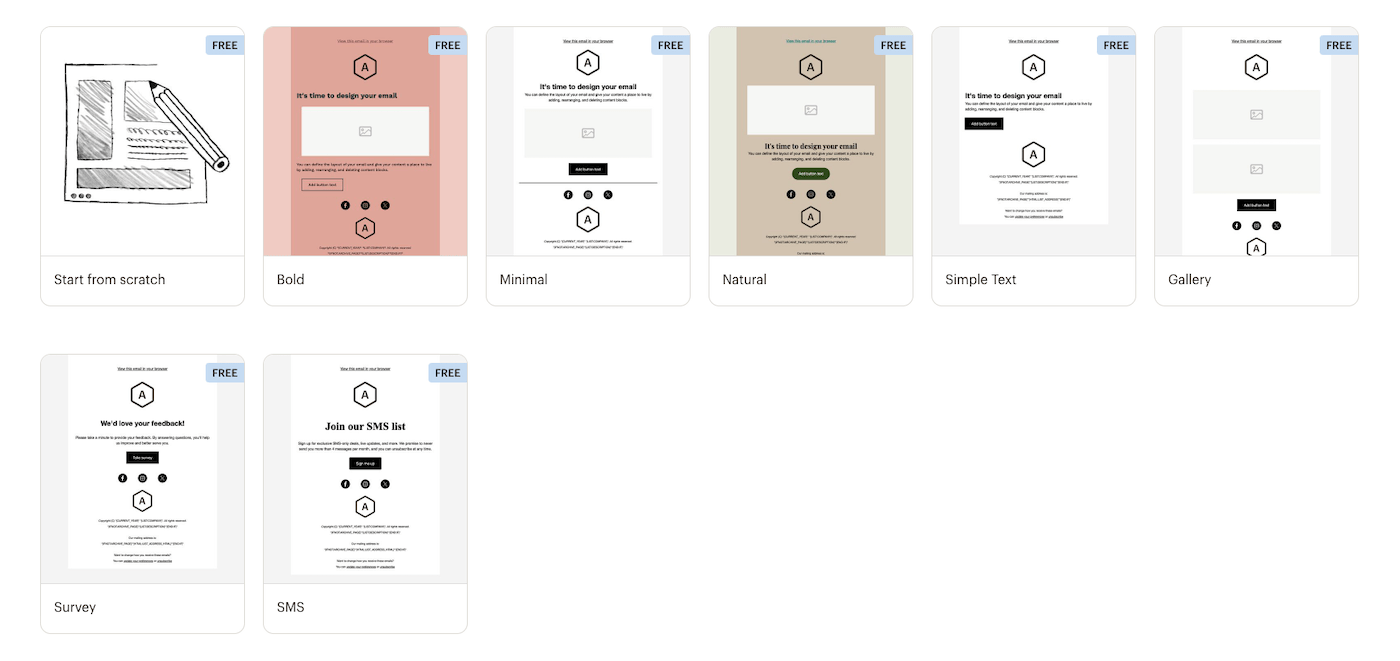 mailchimp kostenlose vorlagen