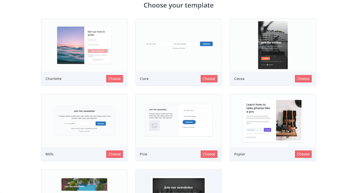 convertkit form templates