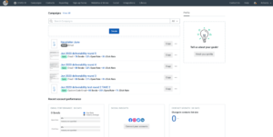 constant contact dashboard