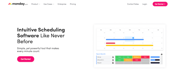 monday.com scheduling software