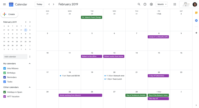 g suite calendar