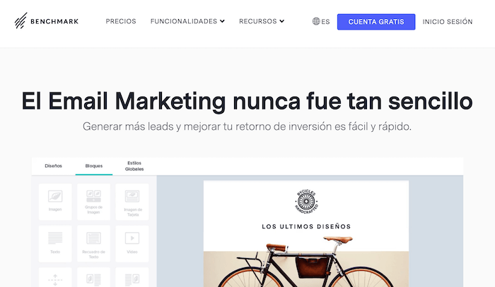 Benchmark herramienta de email marketing