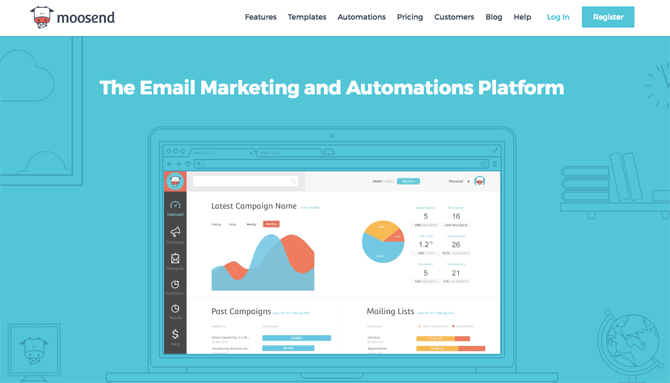 La herramienta de email marketing de Moosend